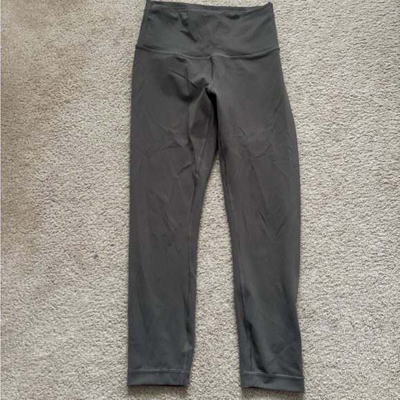 Lululemon Wunder Train High Rise Crop 23” Olive Green - Picture 2 of 6